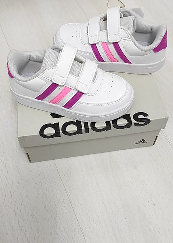 Kız Çocuk Beyaz Adidas Spor Ayakkabı - Görsel 2