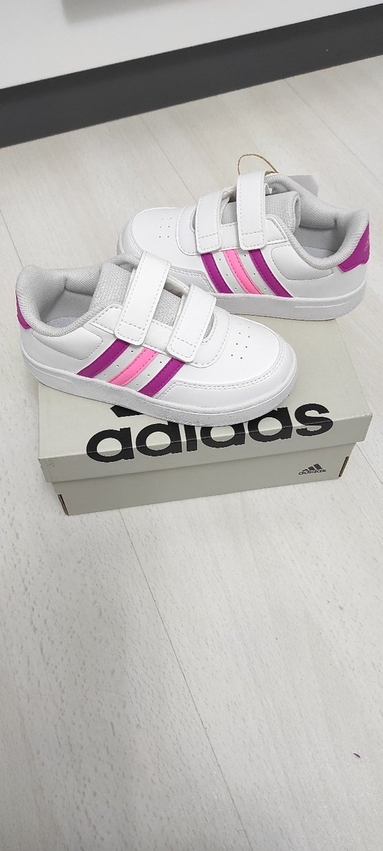 Kız Çocuk Beyaz Adidas Spor Ayakkabı - Görsel 2