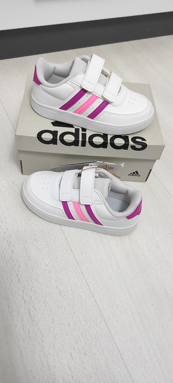 Kız Çocuk Beyaz Adidas Spor Ayakkabı - Görsel 3