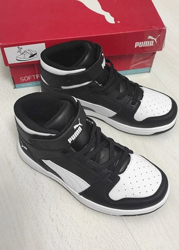 Erkek Çocuk Siyah Beyaz Puma Spor Ayakkabı - Görsel 3