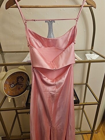 xs Beden zara saten elbise