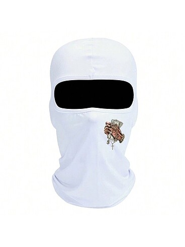RICH MONEY IN MY HAND WHITE SKI MASK