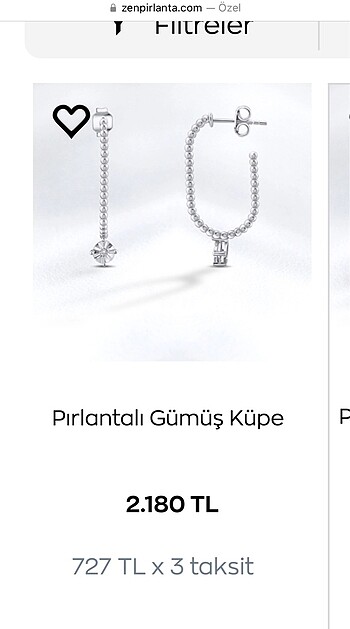 Zen Diamond Zen pırlanta küpe (çift)