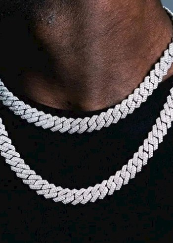 Rich Iced Out Miami Chain 14mm - Görsel 5