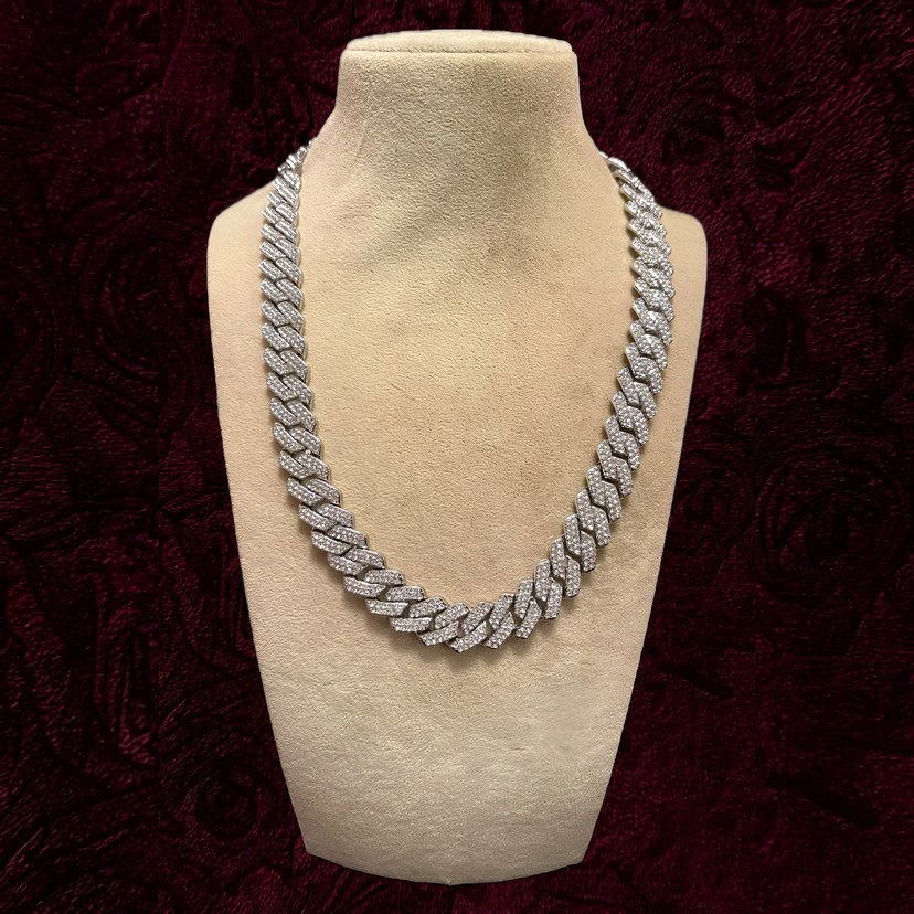 Rich Iced Out Miami Chain 14mm - Görsel 4