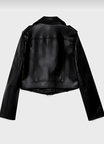 Stradivarius Stradivarius Kemerli Suni Deri Biker Ceket