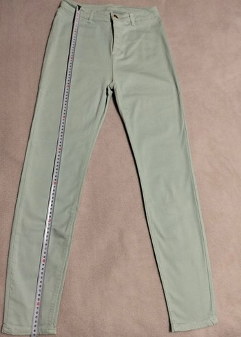 Defacto Mint Yesili Slim Fit Yuksek Bel Pantolon