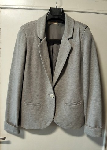 LC Waikiki Sik Gri Penye Tek Dugmeli Blazer Ceket