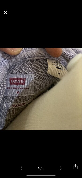 m Beden mor Renk Levis Sweat