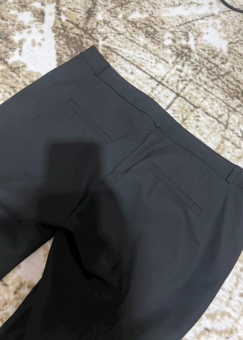 Siyah Kadın Koton Kumaş Pantolon - Görsel 3