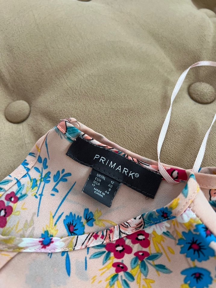 Primark Çiçek Desenli Bohem Kolsuz Bluz - Görsel 2