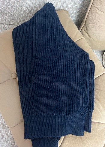 Kadın Lacivert Yarım Fermuarlı Triko Kazak - Görsel 2