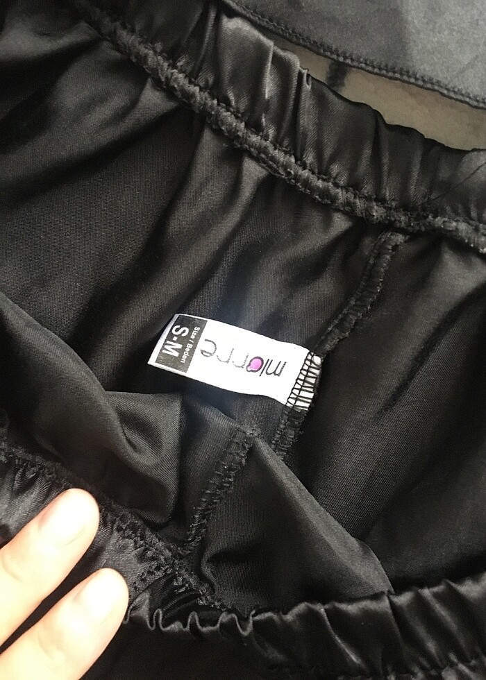 Pijama siyah dantel - Görsel 2