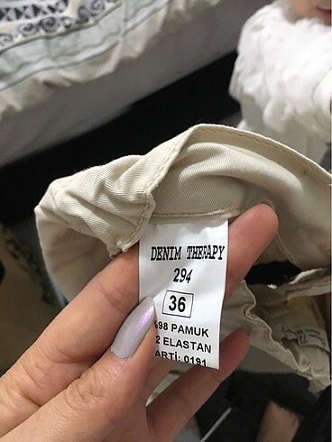 Pantolon  krem - Görsel 3
