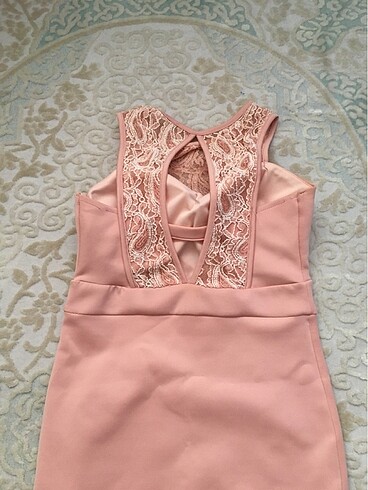 Mini pembe elbise - Görsel 3