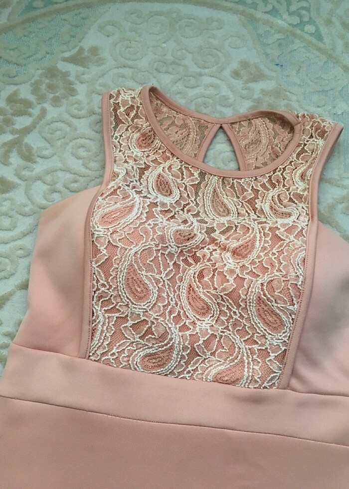 Mini pembe elbise - Görsel 2