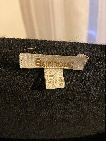 m Beden Barbour füme kazak