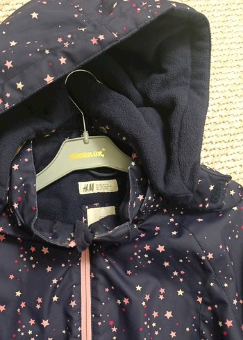 Kız Çocuk Mavi Baskılı Fermuarlı Ceket - Görsel 3