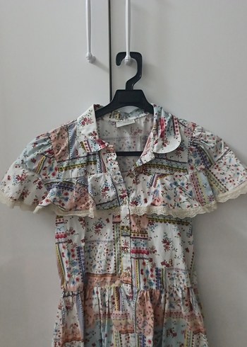 Kız Çocuk Çok Renkli Bohem Elbise - Görsel 2