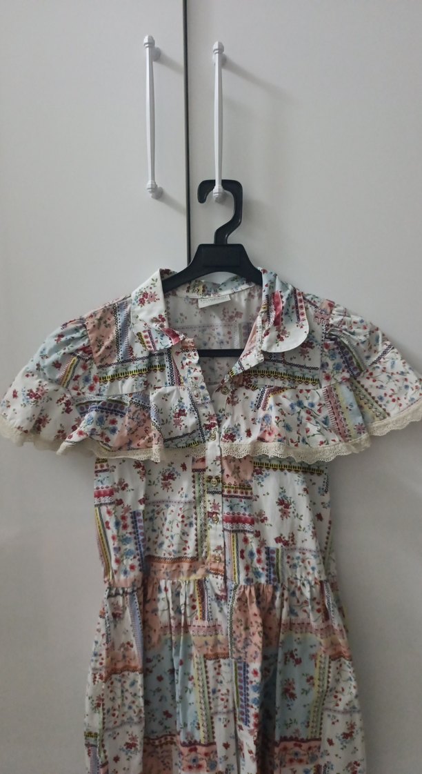 Kız Çocuk Çok Renkli Bohem Elbise - Görsel 2