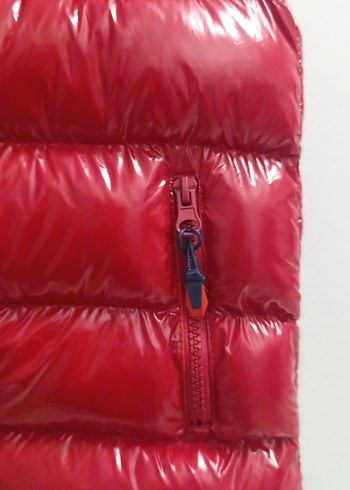 Kırmızı Erkek cocukŞişme Yelek, Düğmeli, Yüksek Yaka - Görsel 4