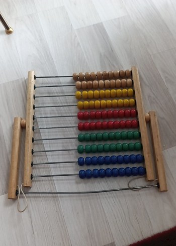 Ahşap Renkli Sayı Boncukları Oyuncak - Görsel 4