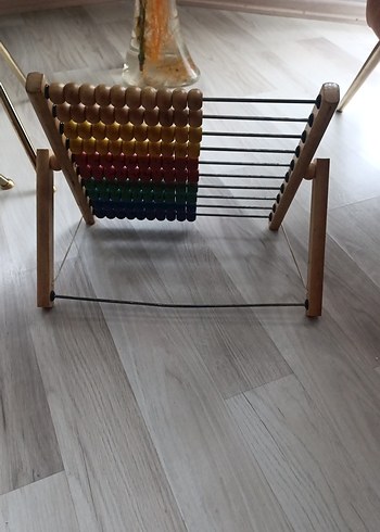 Ahşap Renkli Sayı Boncukları Oyuncak - Görsel 3