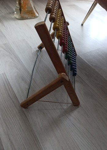 Ahşap Renkli Sayı Boncukları Oyuncak - Görsel 2