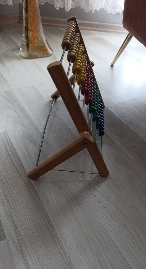 Ahşap Renkli Sayı Boncukları Oyuncak - Görsel 2