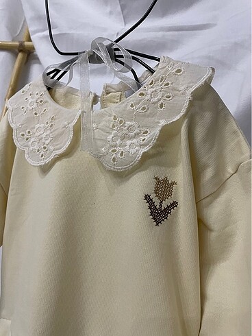 24-36 Ay Beden Oversize Kesin Yakalı Elbise