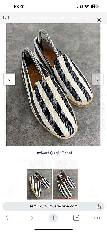 Lacivert çizgili Babet
