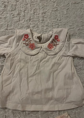 Nakışlı Yakalı Pembe Kız Elbisesi - Görsel 3