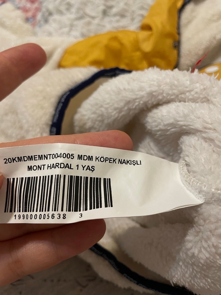 Sarı Kürklü Kapüşonlu bebekKıyafeti - Görsel 2