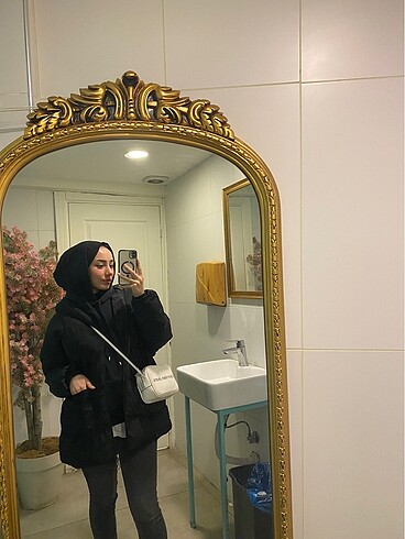 Diğer Kadın siyah şişme mont
