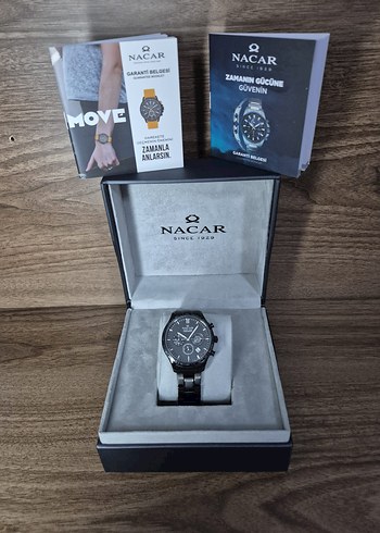 Nacar Siyah Erkek Kol Saati - Görsel 2