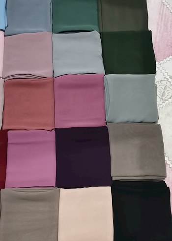 Beden çeşitli Renk 150x150 şifon şal