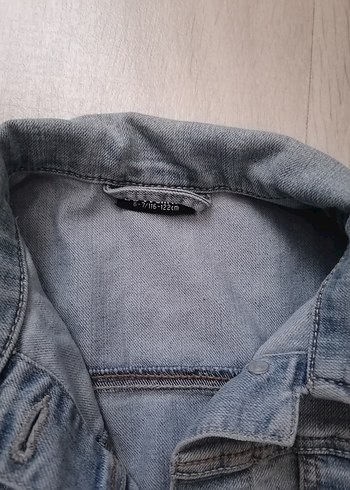 Kız çocuk Denim Ceket, Düğmeli, Normal Boy - Görsel 2