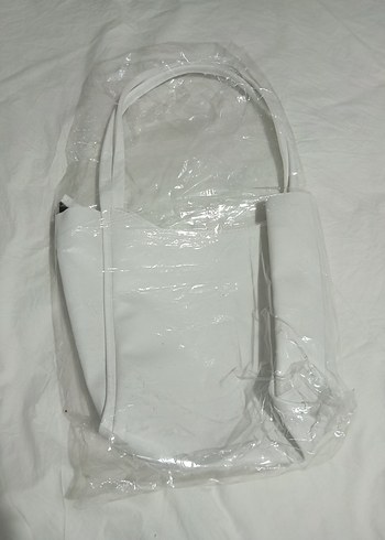 Beyaz Minimalist Kadın Omuz Çantası - Görsel 2