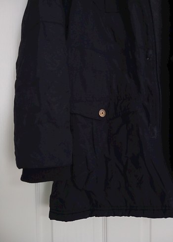 Erkek Çocuk Siyah Düğmeli Kaban - Görsel 5