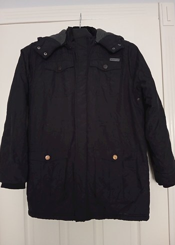 Erkek Çocuk Siyah Düğmeli Kaban - Görsel 13