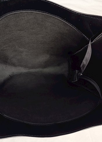 Siyah Deri Minimalist Kadın Çanta - Görsel 5