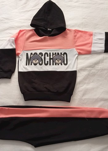 Kapüşonlu, Örme, Bol Kesim Kız Eşofman Takımı - Görsel 7