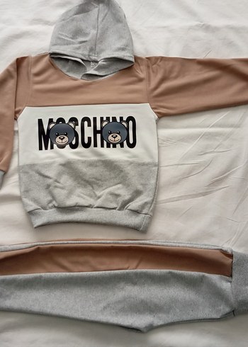 Kapüşonlu, Örme, Bol Kesim Kız Eşofman Takımı - Görsel 9