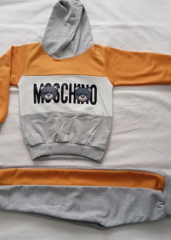 Kapüşonlu, Örme, Bol Kesim Kız Eşofman Takımı - Görsel 8