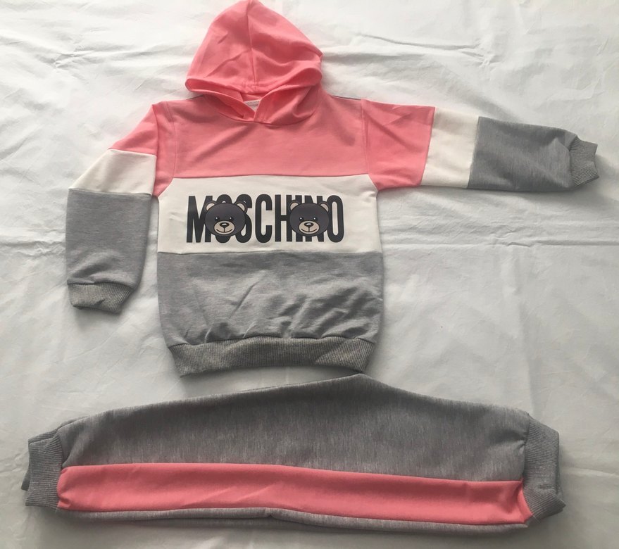 Kapüşonlu, Örme, Bol Kesim Kız Eşofman Takımı - Görsel 5