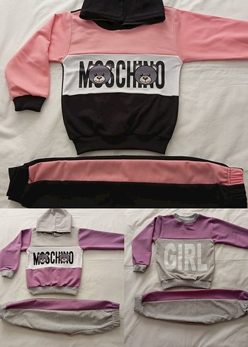 Gri Baskılı Erkek Çocuk Sweatshirt ve Eşofman Takımı - Görsel 3