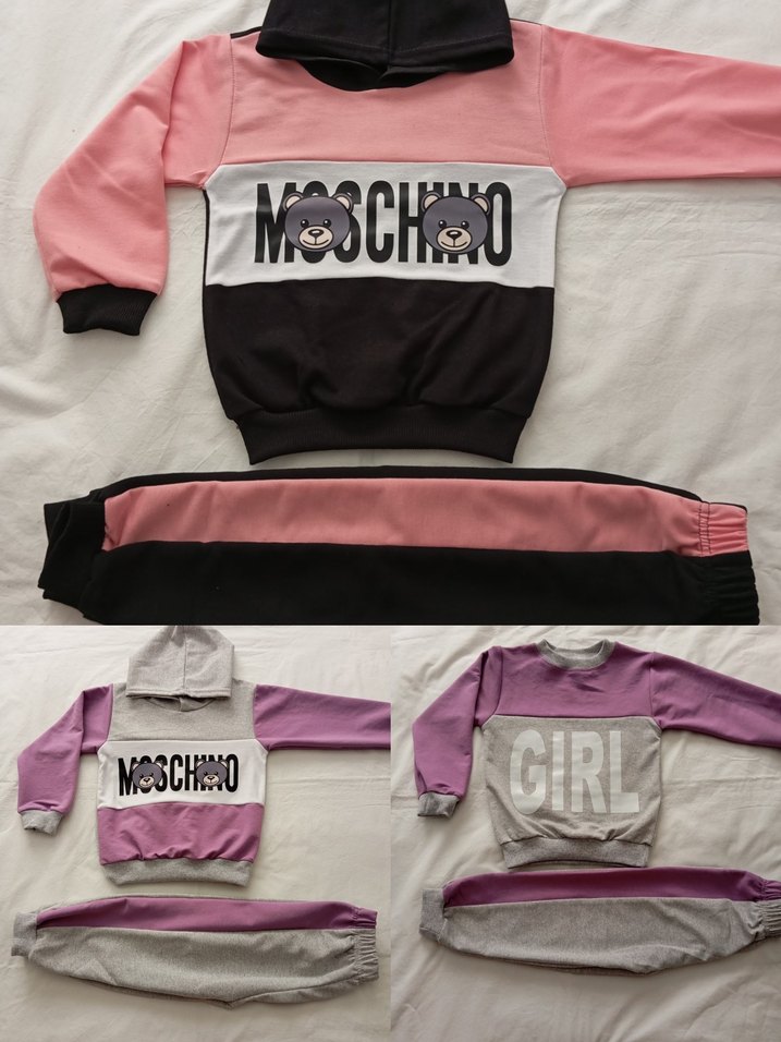 Gri Baskılı Erkek Çocuk Sweatshirt ve Eşofman Takımı - Görsel 3