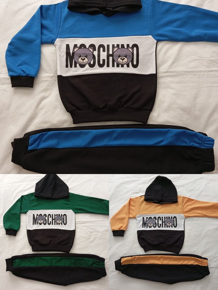 Gri Baskılı Erkek Çocuk Sweatshirt ve Eşofman Takımı - Görsel 5