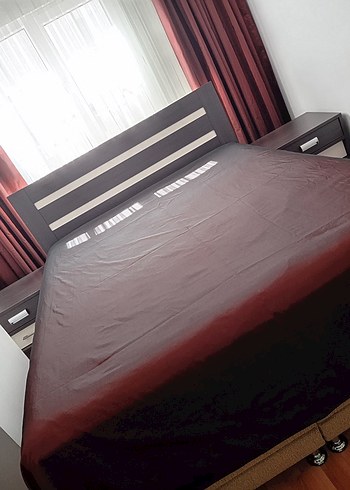 Bordo Düz Yatak Örtüsü - Görsel 2
