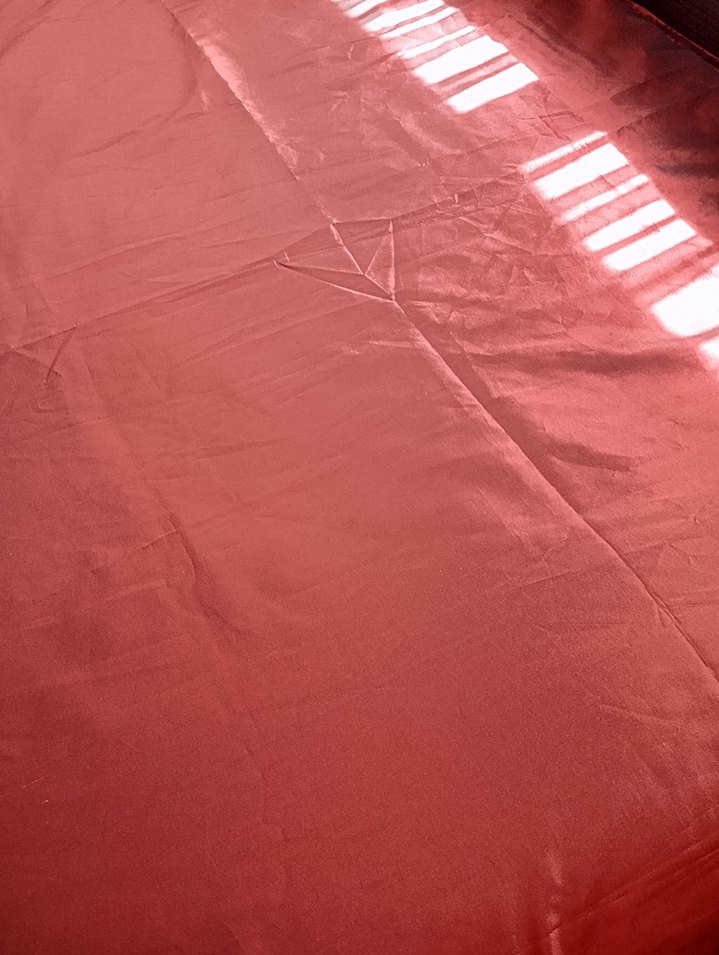 Bordo Düz Yatak Örtüsü - Görsel 5